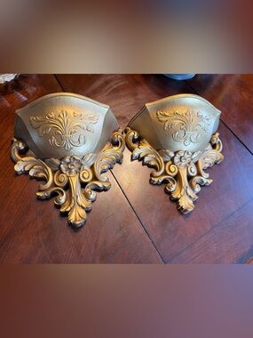 Vintage 1978 HOMECO Wall Pocket Planters (2)